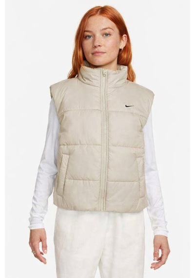 Nike Therma Fit Synthetic Fill Womens Vest Sentetik Dolgulu Kadın Yelek Krem