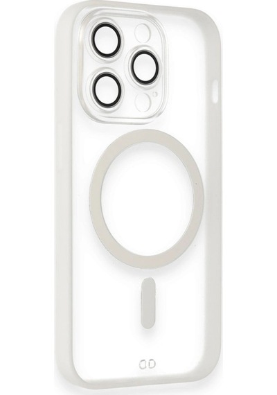 Apple Uyumlu iPhone 14 Pro Kılıf Grand Magneticsafe Kapak Beyaz\
