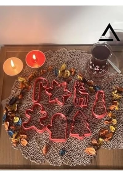 Yılbaşı Temalı Kurabiye Kalıbı Seti 7 Adet