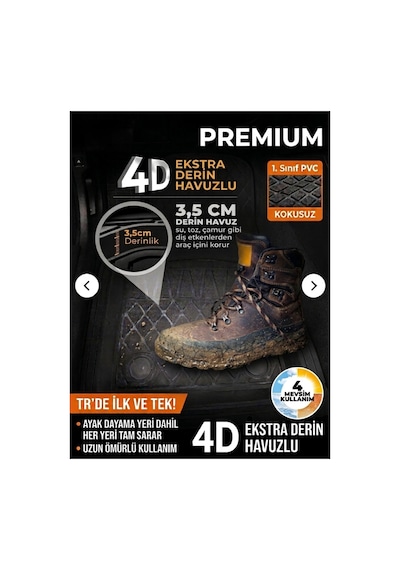 Renault Taliant Premium Üniversal Oto Paspas 4d Havuzlu