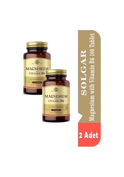 Solgar Magnesium With Vitamin B6 2 x 100 Tablet