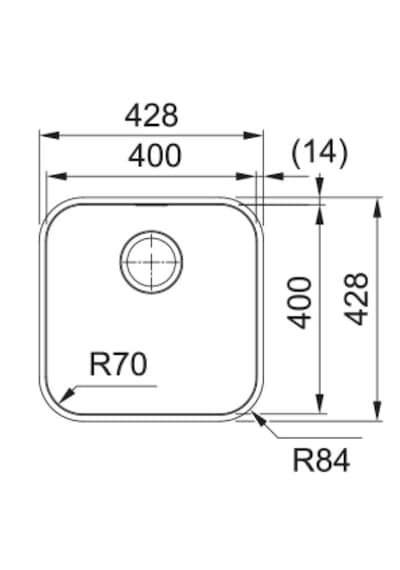 Franke Srx 110-40 Tezgah Altı Çelik Eviye
