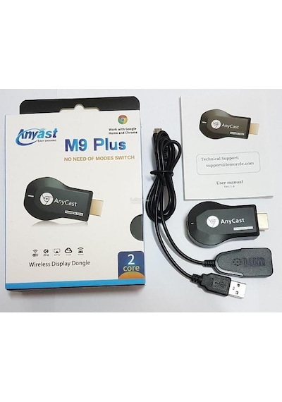 M9 Plus Anycast Hdmı Kablosuz Görüntü Aktarıcı Uyumlu iOS -Android.Dongle