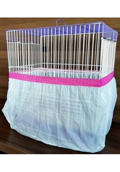 Bird Life Kuş Kafes Tülü 55 x 45 x 30 CM Fuşya