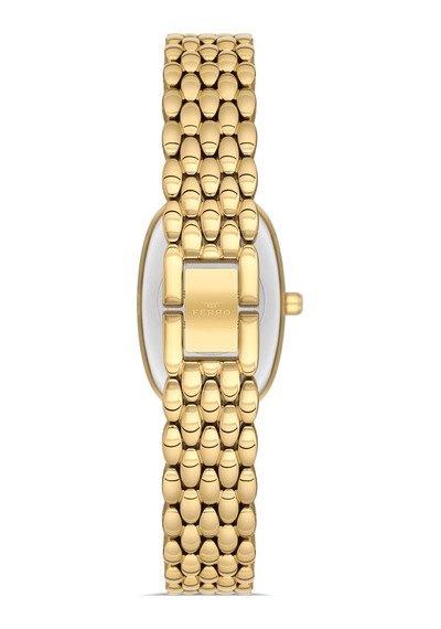 Fl21510awt-b4 Quartz Çelik Altın Rengi 32 Mm Kadın Kol Saati Altın Altın