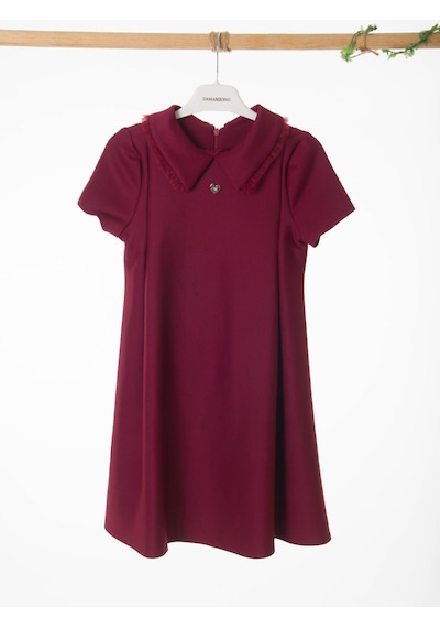 Xo Kids Kız Çocuk Elbise 4-8 Yaş 9095 Mor