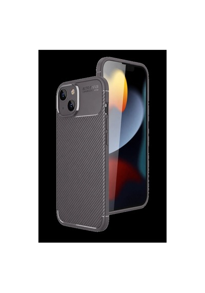Apple İphone Uyumlu 15 Kılıf Auto Focus Karbon Kapak - Gri