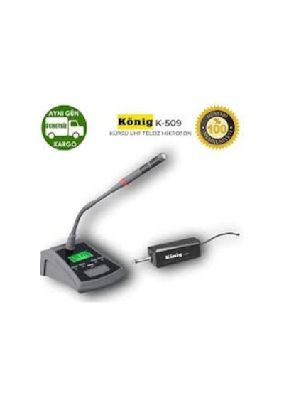König K-509 Uhf Telsiz Kürsü Mikrofon Test