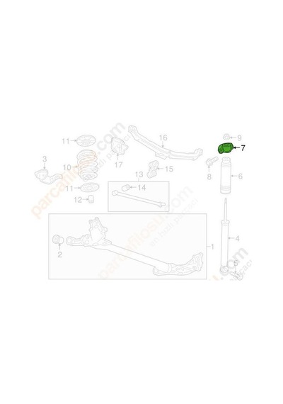 Opel Astra Arka Amortisör Takozu 2010-2015 13345953 Dk1188 1.6, 1.4, 1.3 Cdtı