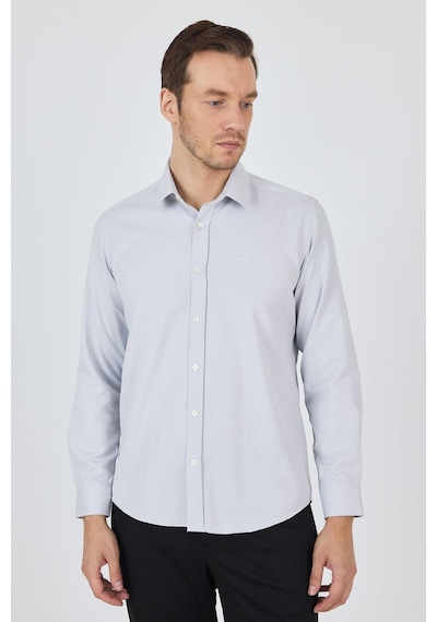 İmza Uzun Kol Desenli Armürlü Sert Yaka Cepsiz Pamuklu Classic Slim Fit Gömlek 1004250184 Siyah İmza Uzun Kol Desenli Armürlü Sert Yaka Cepsiz Pamuklu Classic Slim Fit Gömlek 1004250184 Siyah