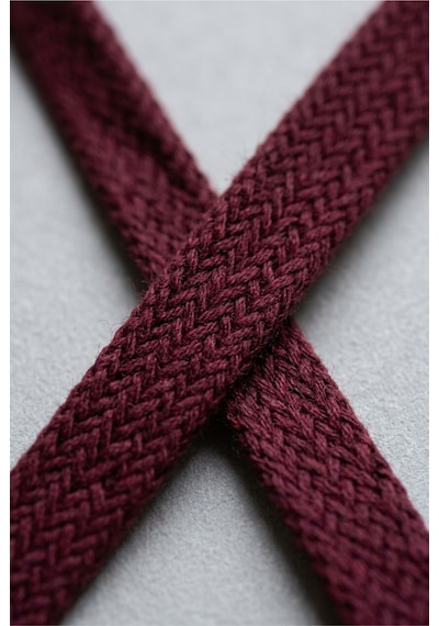 Last İcon Bordo Renk Yassı Örgü Ayakkabı Bağcığı Spor Sneaker Bordo