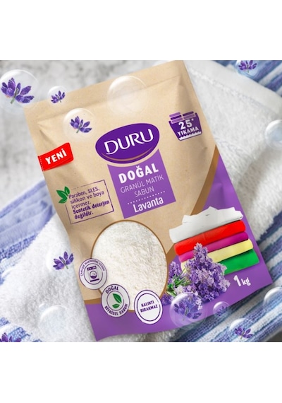 Duru Doğal Granül Matik Sabun Lavanta 25 Yıkama 1 KG