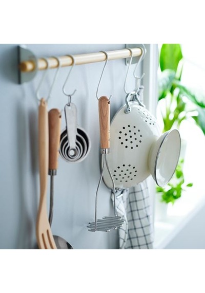 Ikea Vardagen Patates Ezici, Paslanmaz Çelik-kayın, 30 Cm