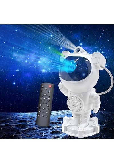 Astronot Projektör Bluetooth Bağlantılı Ve Uzaktan Kumandalı Ambians Gece Lambası Uzay Efektli Galaksi Ve Yıldız Diğer