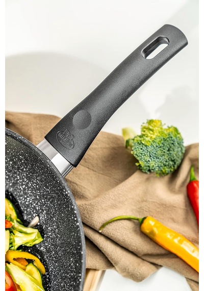 Vipiteno Wok, Yapışmaz Kaplamalı Kızartma Tavası, İndüksiyonlu Ocaklara Uygun, Alüminyum, Yuvarlak, Çap 28 Cm Diğer
