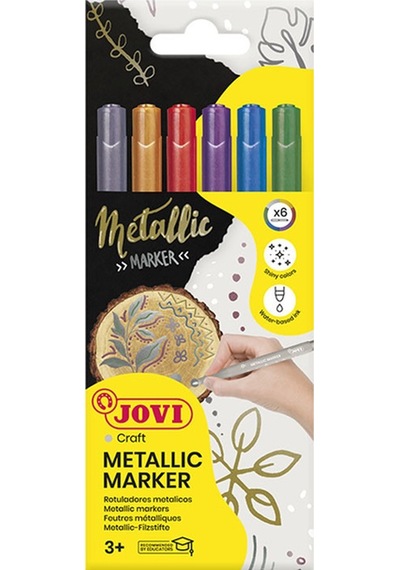 Jovı 1606m Decor Metalık Kalemi - 6 Renk Beyaz