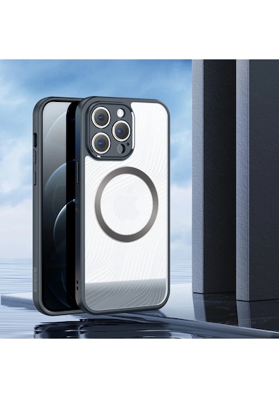 Dux Ducis Apple İphone Uyumlu 12 Pro Aimo Series Mag Safe Premium Buzlu Sert Pc-tpu Kılıf- 5775