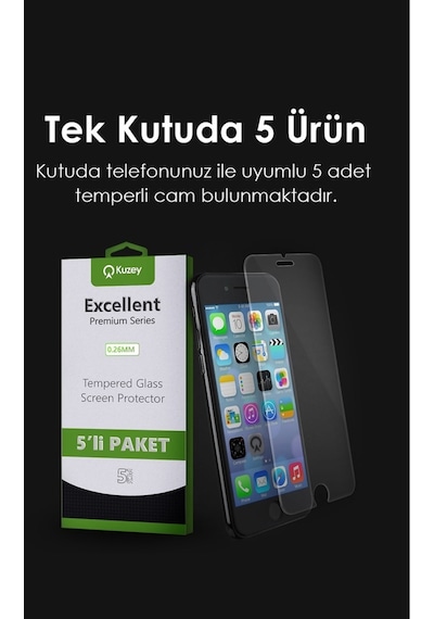 Xiaomi Poco X6 Pro İle Uyumlu Temperli Ekran Koruyucu Kırılmaz Cam Ekonomik 5'li Paket