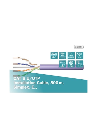 Digitus Cat6 Gri U-utp Cca Makara Kablo 500m