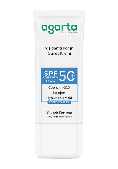 Agarta Yaşlanma Karşıtı Collagen Destekli 50 ML Spf+50 Yüz Güneş Kremi