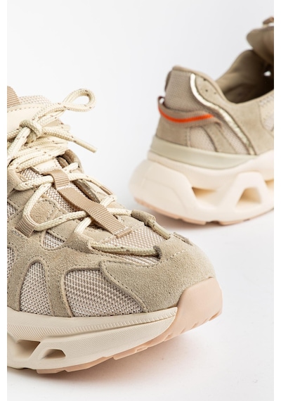Suins Meloni Model Hakiki Deri Kadın Spor Ayakkabı Sneaker Gri