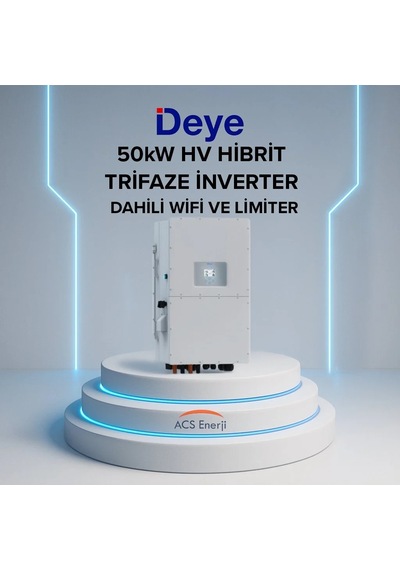 Lexron Deye 50kw Hibrit Trifaze İnvertör Hv