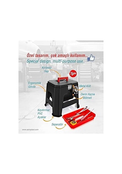 Tabure 300 Kg'a Kadar Dayanıklı Beyaz 38 X 38 X 38 Cm Lsf103 Genel