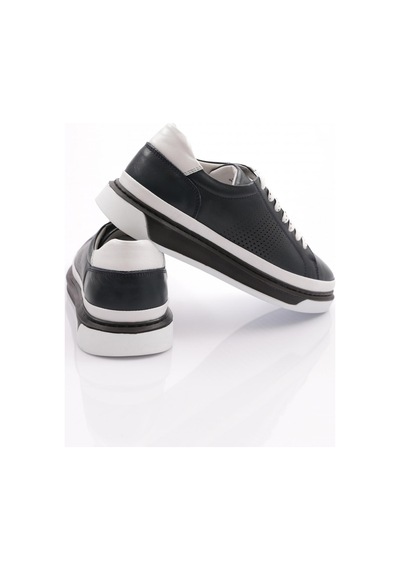 Dgn 9830 Erkek Düz Taban Bağcikli Sneaker Ayakkabi 9830-2505-R9406 Beyaz - Lacivert Dgn 9830 Erkek Düz Taban Bağcikli Sneaker Ayakkabi 9830-2505-R9406 Beyaz - Lacivert