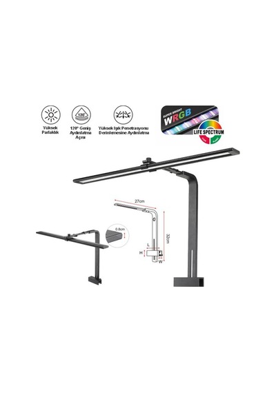 Coco 20w Askı Ayaklı Led Akvaryum Aydınlatma 58 Cm