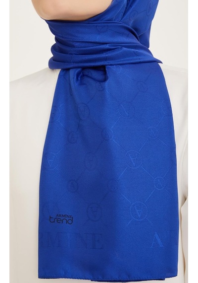 Armine Trend İnci Monogram 2 - 24 Saks Mavi Mavi