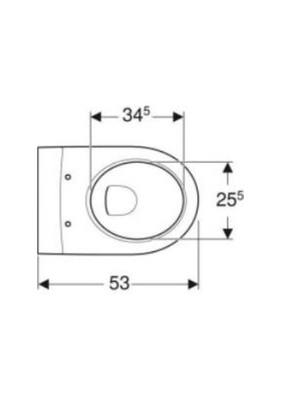Geberit İcon Rimfree Soft Slim Asma Klozet Ve Kapak Takımı, Beyaz