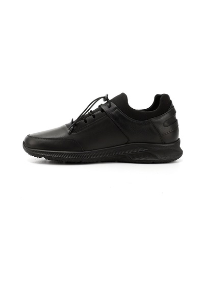 Gönderi(R) Erkek Siyah Bağcıklı Hakiki Deri Comfort Sneaker Ddma73542198 Siyah
