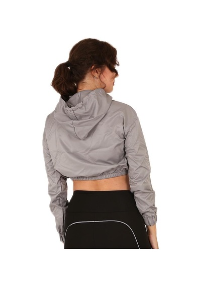 Scorp Alice Crop Kapüşonlu Kadın Sweatshirt Gri