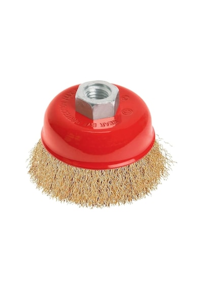 Saçaklı Çanak Tel Fırça 65 -75 -80-100 -125 Mm 1 Adet Tel Fırça