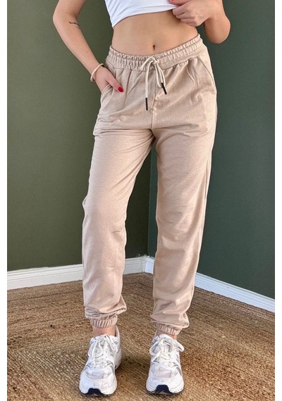 Bbbutikbasic Jogger Eşofman Altı G5699 Bej
