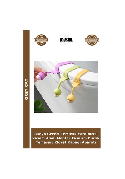 Banyo Gereci Temizlik Yardımcısı Yaşam Alanı Tasarım Pratik Temassız Klozet Kapağı Aparatı Belirtilmemiş