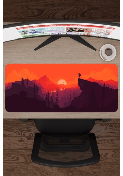 Dijital Dağ V2 70x30 Xl Gaming Kauçuk Kaymaz Taban Mouse Pad Fare Altlığı