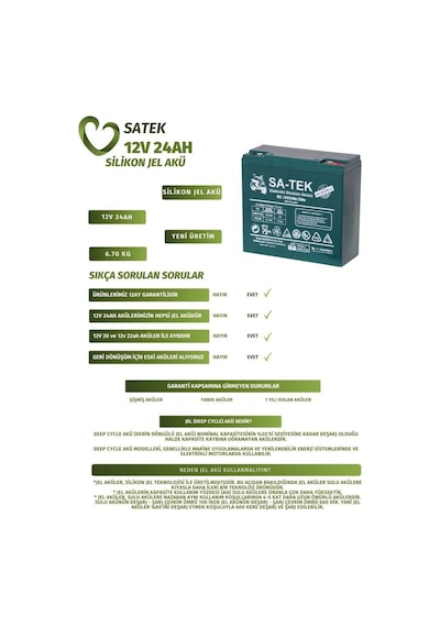 Satek 12v 24 Ah Elektrikli Motosiklet Aküsü 4'lü Set Jel Akü Elektrikli Bisiklet Aküsü 2026 Üretim Satek 12v 24 Ah Elektrikli Motosiklet Aküsü 4'lü Set Jel Akü Elektrikli Bisiklet Aküsü 2026 Üretim