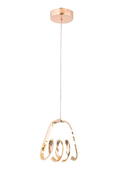 Moi Tek Top Led Sarkıt Avize,gold,3 Renk Yanabilen Led Avize, Modern Salon Oda Led Avize
