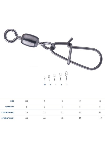 Bkk Duolock Snap Swiwel-51 No 3 Klipsli Fırdöndü 5 Adet