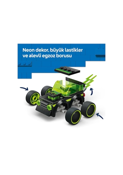 LEGO® City Araçlar – Video Oyunu Yarış Arabası 60484 - 5 Yaş ve Üzeri Çocuklar için Sürücü Minifigürlü Yarış Oyuncağı (64 Parça)