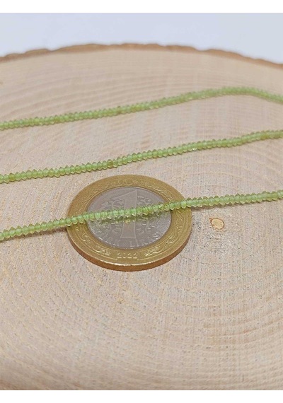 Bileklik Boy Peridot Zebercet Taşı Dizi 1 1.8mm 51122 Yarım Dizi 17cm Uzunluğundadır Çok Renkli