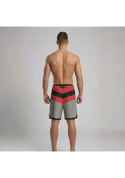 Pose I Down Apex V-line Boardshort Kırmızı - Gri