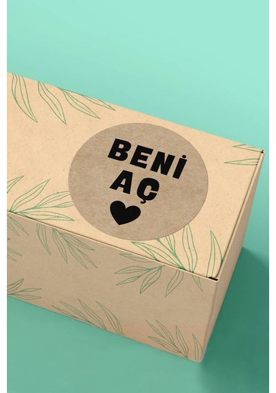 Kraft Beni Aç Sticker 3x3cm St2312 Çok Renkli