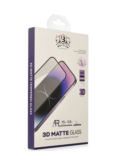 İphone 15 Pro Bilvis 3d Mat Cam Ekran Koruyucu