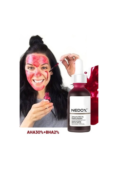 Nedox Cilt Yenileyici Cilt Tonu Eşitleyici Kırmızı Peeling Serum 30 ML