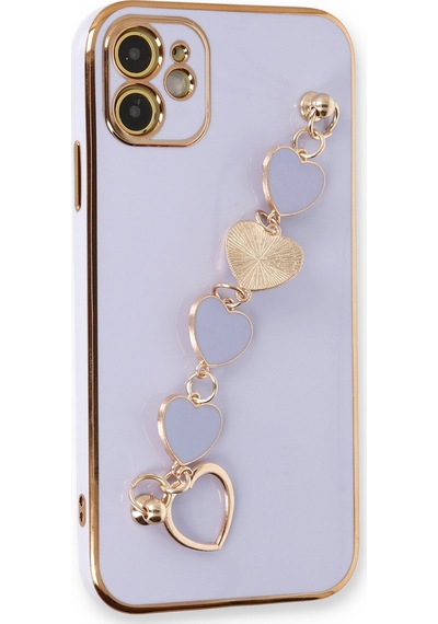 Newface - 3 - İphone 11 Kılıf Esila Silikon - Edntrend - - Lila