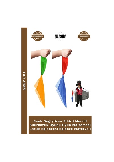 Renk Değiştiren Sihirli Mendil Sihirbazlık Oyunu Oyun Malzemesi Çocuk Eğlencesi Eğlence Materyali