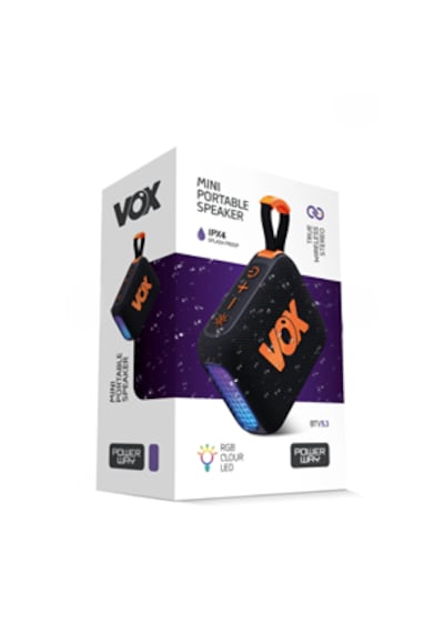 Powerway Ipx4 Vox Usb Hafıza Kartı Aux Radyo Led Işıklı Bluetooth Hoparlör Hi-fi Ses Bombası