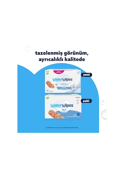 Waterwipes Bio Yenidoğan Islak Mendil 12x60 Adet 720 Yaprak 12'li Set